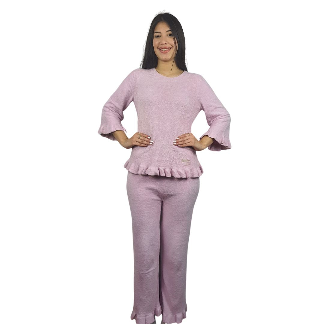 Pijama Vero Moda Rosado Style RAY KNIT SET(HOMEWEAR)-OR
