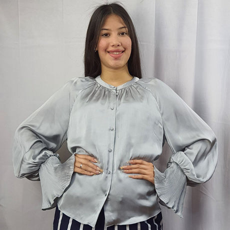 Blusa Vero Moda Gris Style EAGER L/S SHIRT(VMC-DR)