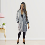 Blazer Vero Moda Gris Claro Style VIVANNA 7/8 BLAZER(VMC-EL)
