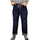Pantalon Vero Moda Azul Style JUDY 7/8 HW LOOSE JEANS(CP)