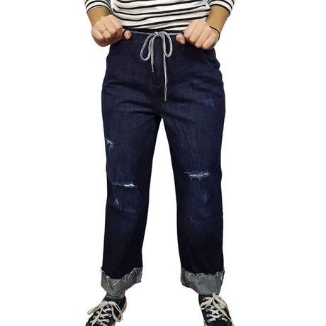 Pantalon Vero Moda Azul Style JUDY 7/8 HW LOOSE JEANS(CP)