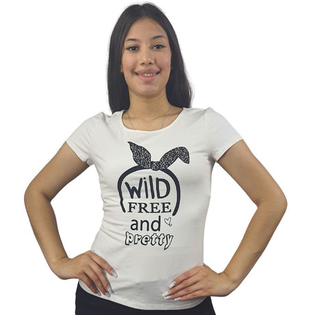 Polera Vero Moda Blanco Style BUNNY BASIC S/S TOP(CR)