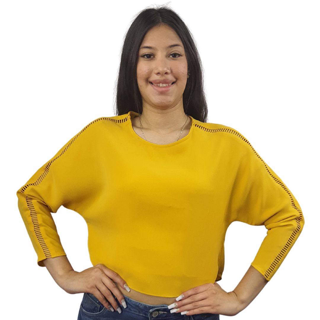 Blusa Vero Moda Amarillo Style JESSIE L/S TOP(VMC-PM-ET-2)