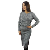 Vestido Vero Moda Gris Style LIVI L/S KNIT DRESS(MW-CT-3)