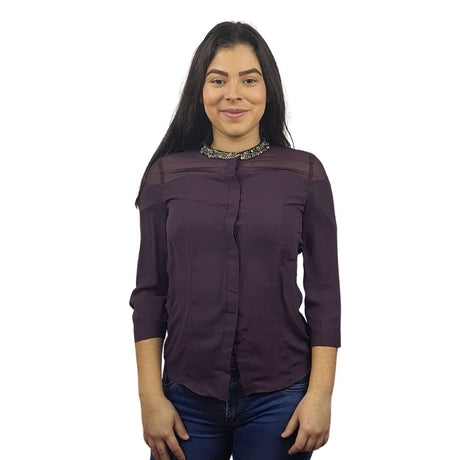 Blusa Vero Moda Purpura Style JASMINE 3/4 SHIRT(VMC-BN)