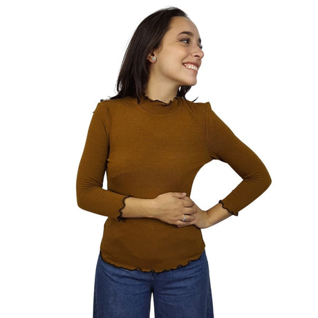 Blusa Vero Moda Marrón Style ANVNAN 3/4 TOP(DR)