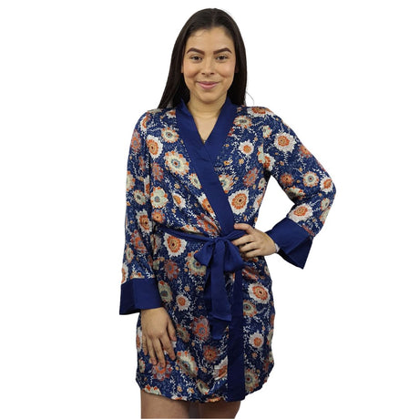Bata de Pijama Vero Moda Azul Oscuro Style NANCZ L/S ROBE(HOMEWEAR)