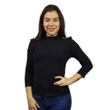 Blusa Vero Moda Negro Style MARS 3/4 TOP(UM)