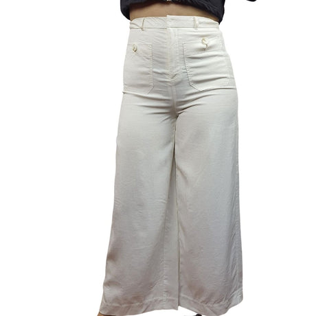 Pantalon Vero Moda Blanco Style MARC 9/10 LOOSE PANTS(TP-EC-2)