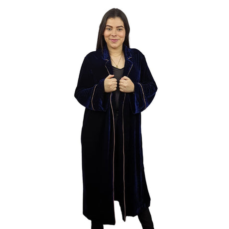 Bata de Pijama Vero Moda Azul Oscuro Style SEC L/S ROBE(HOMEWEAR)