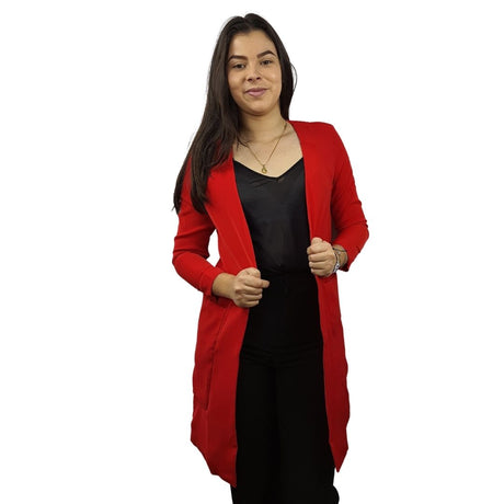 Tapado Vero Moda Rojo Style ALMOND 3/4 BLAZER(VMC-PM-CT-2)