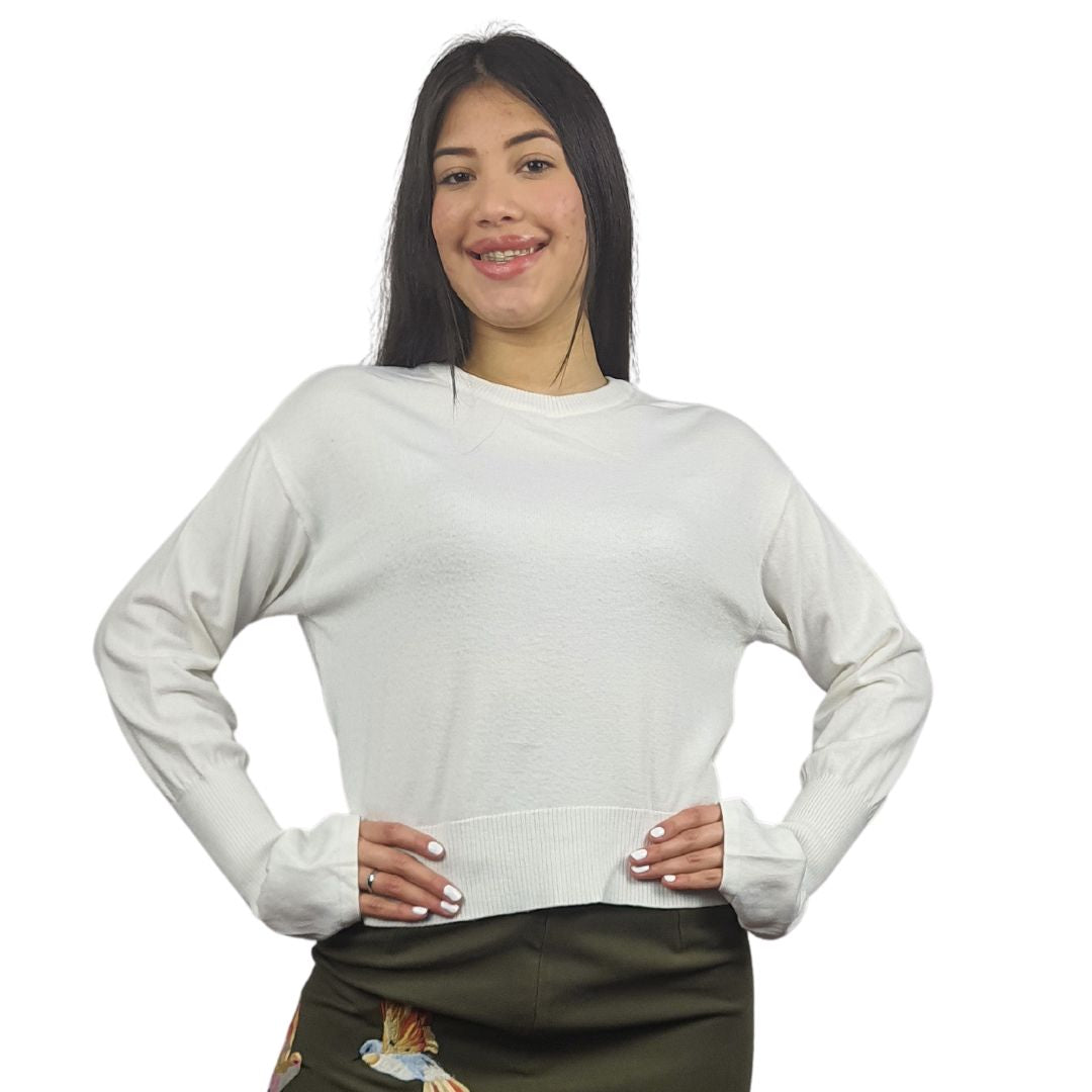 Sweater Vero Moda Blanco Style TEDDY L/S KNIT(BJ)
