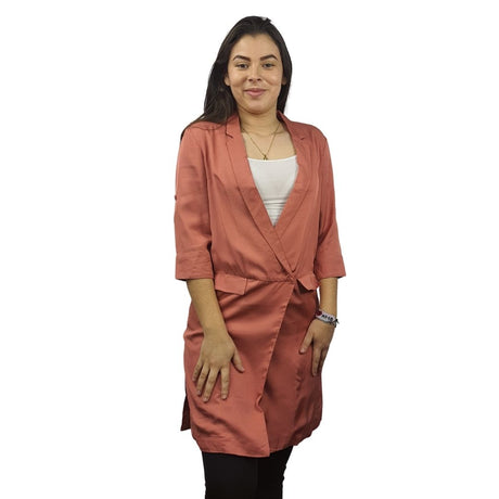 Blazer Vero Moda Rosa  Style LOLITA SOLID 3/4 BLAZER(VMC-NE-EC-3)