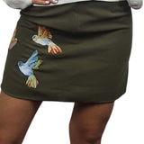 Falda Vero Moda Verde Style ENYO MICROSUEDE MINI SKIRT(NN)