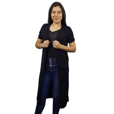 Tapado Vero Moda Negro Style ADA S/S KNIT(VMC-HH)