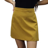 Falda Vero Moda Mostaza Style LIM MINI SKIRT(NC)
