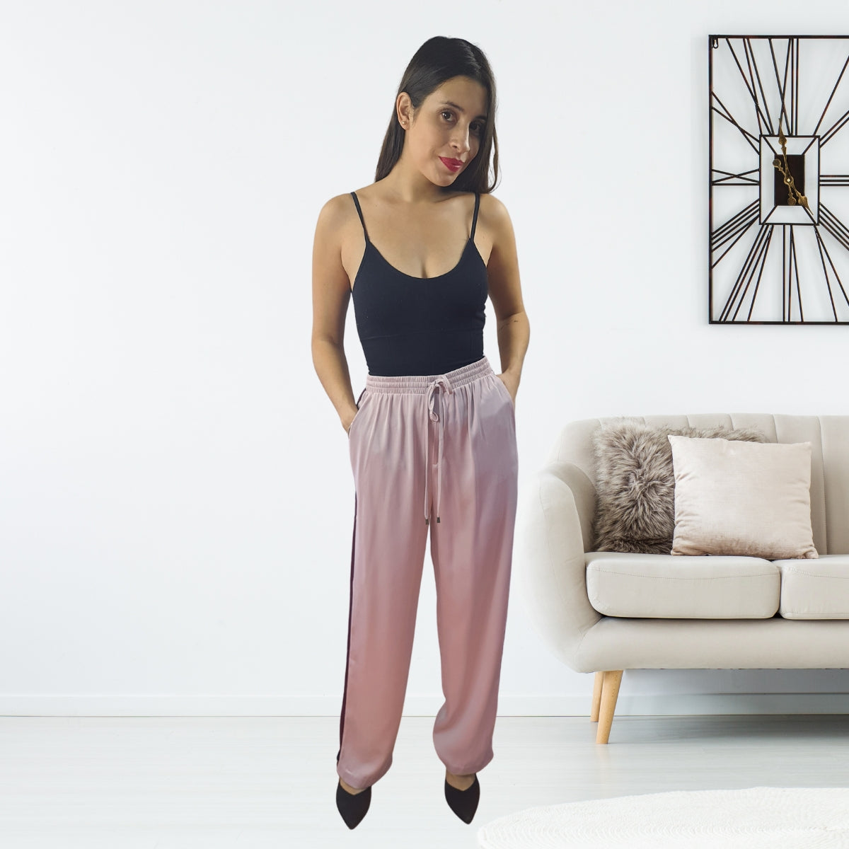 Pantalon Vero Moda Rosa Vieja Style FRIDAY STRAIGHT PANTS(MM)