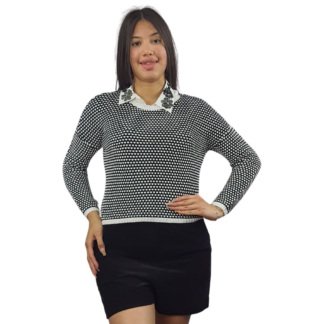 Sweater Vero Moda Negro Style COCONUT L/S KNIT SET(BN-ET-2)