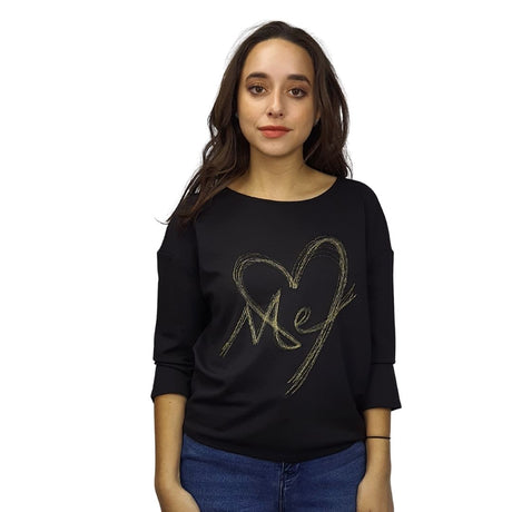 Blusa Vero Moda Negro Style JOANNA 3/4 TOP(MM)
