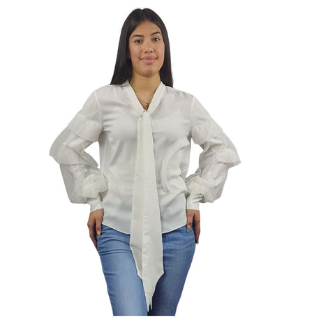 Blusa Vero Moda Blanco Style NADA L/S SHIRT(VMC-DR)