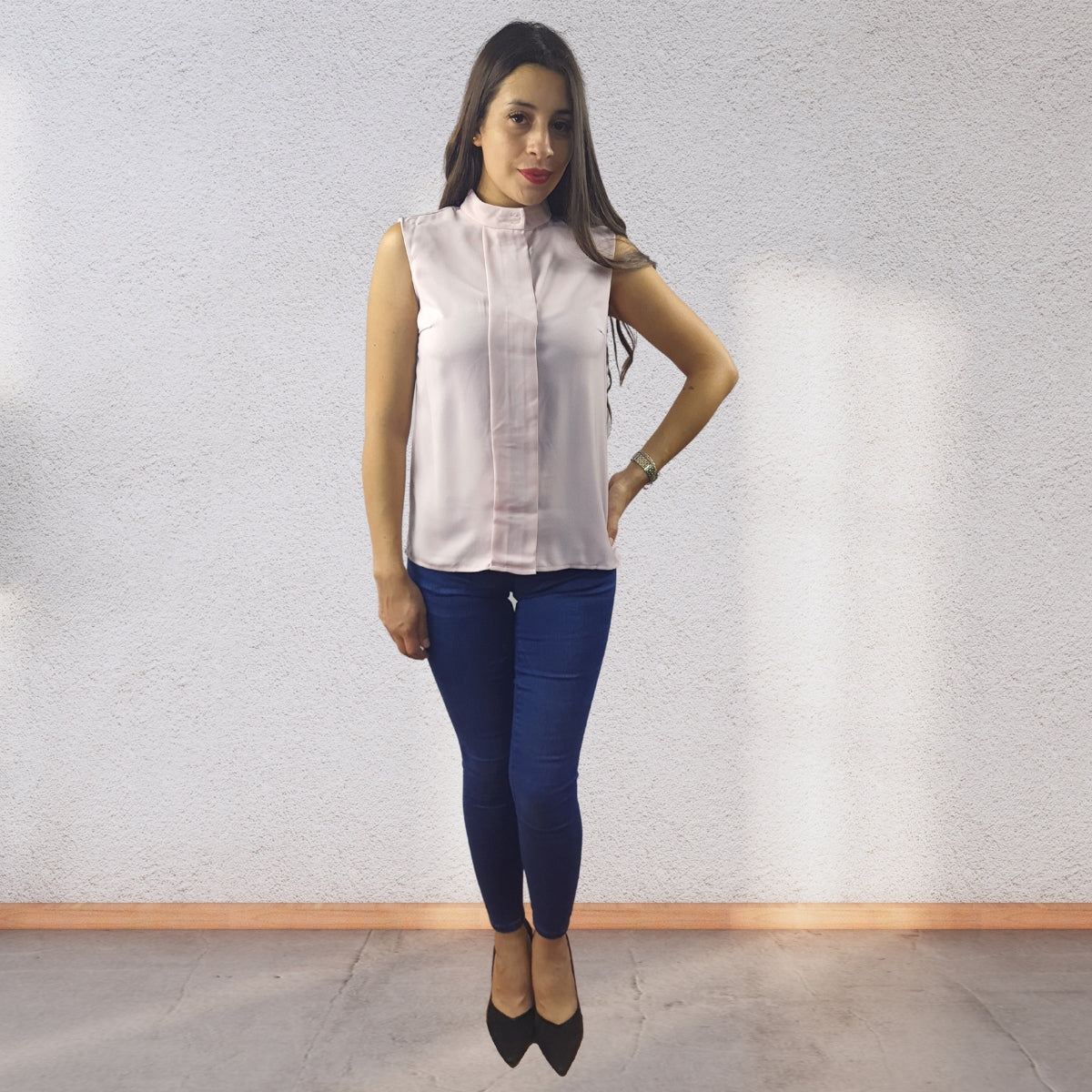 Blusa Vero Moda Rosa Vieja Style ELAINE S/L SHIRT(VMC-TP)