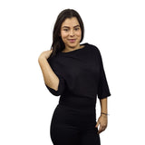 Blusa Vero Moda Negro Style MAVIS 3/4 TOP(MM)
