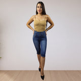 Pescador Vero Moda Azul  Style ICE 1/2 HW X-SLIM JEANS(TP-CT-1)