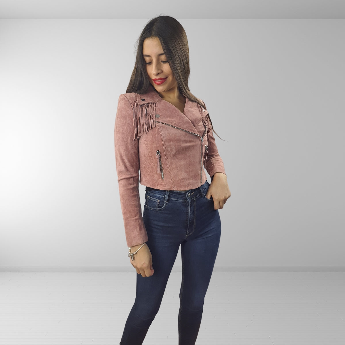 Chaqueta Vero Moda Rosa Vieja  Style AFGHAN PS LEATHER JACKET(DR)