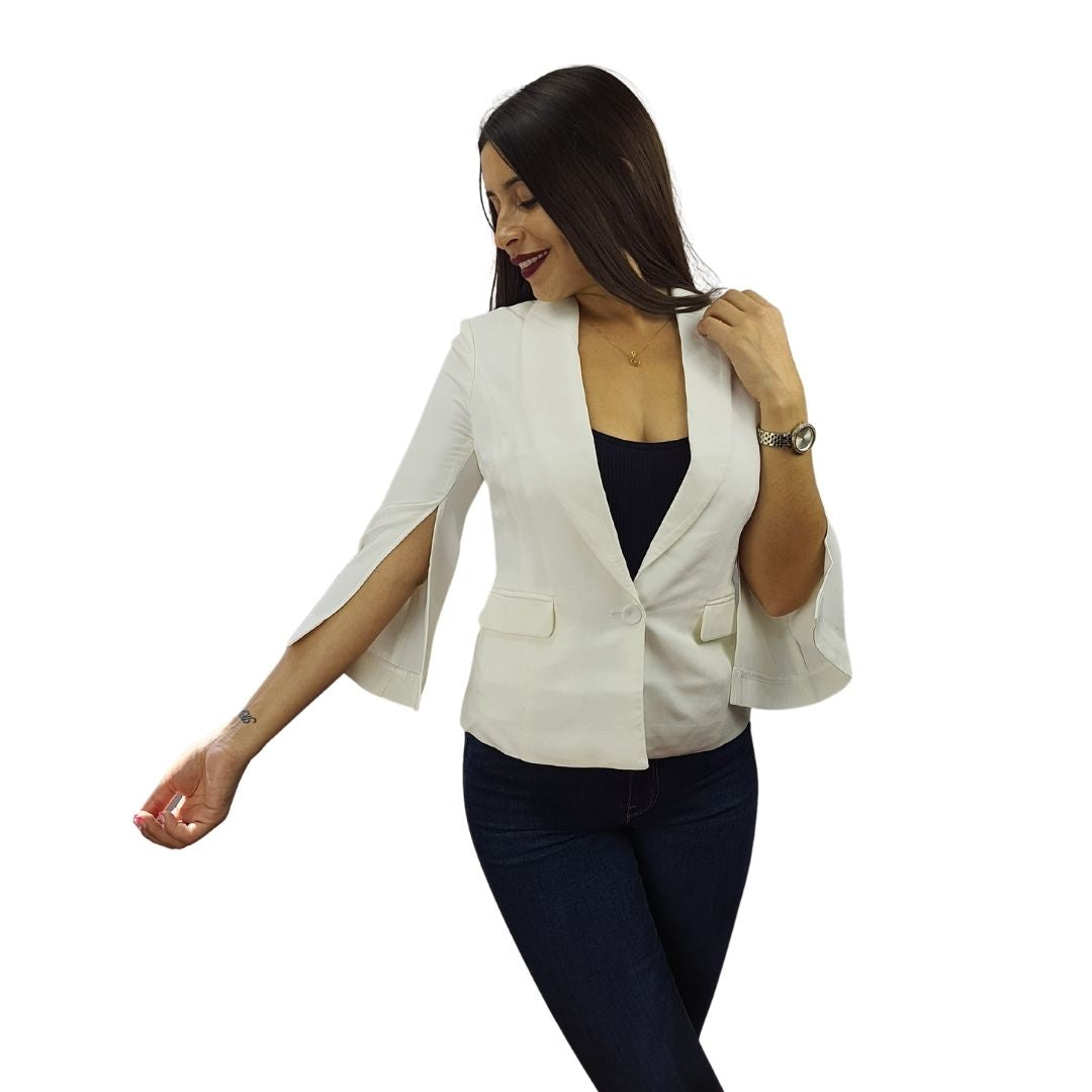 Blazer Vero Moda Blanco  Style SYLVIA 3/4 BLAZER(NL)