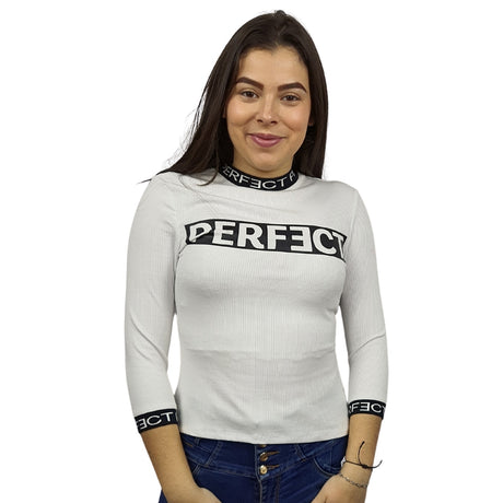 Polera Vero Moda Blanco Style GINA 3/4 TOP(LL)