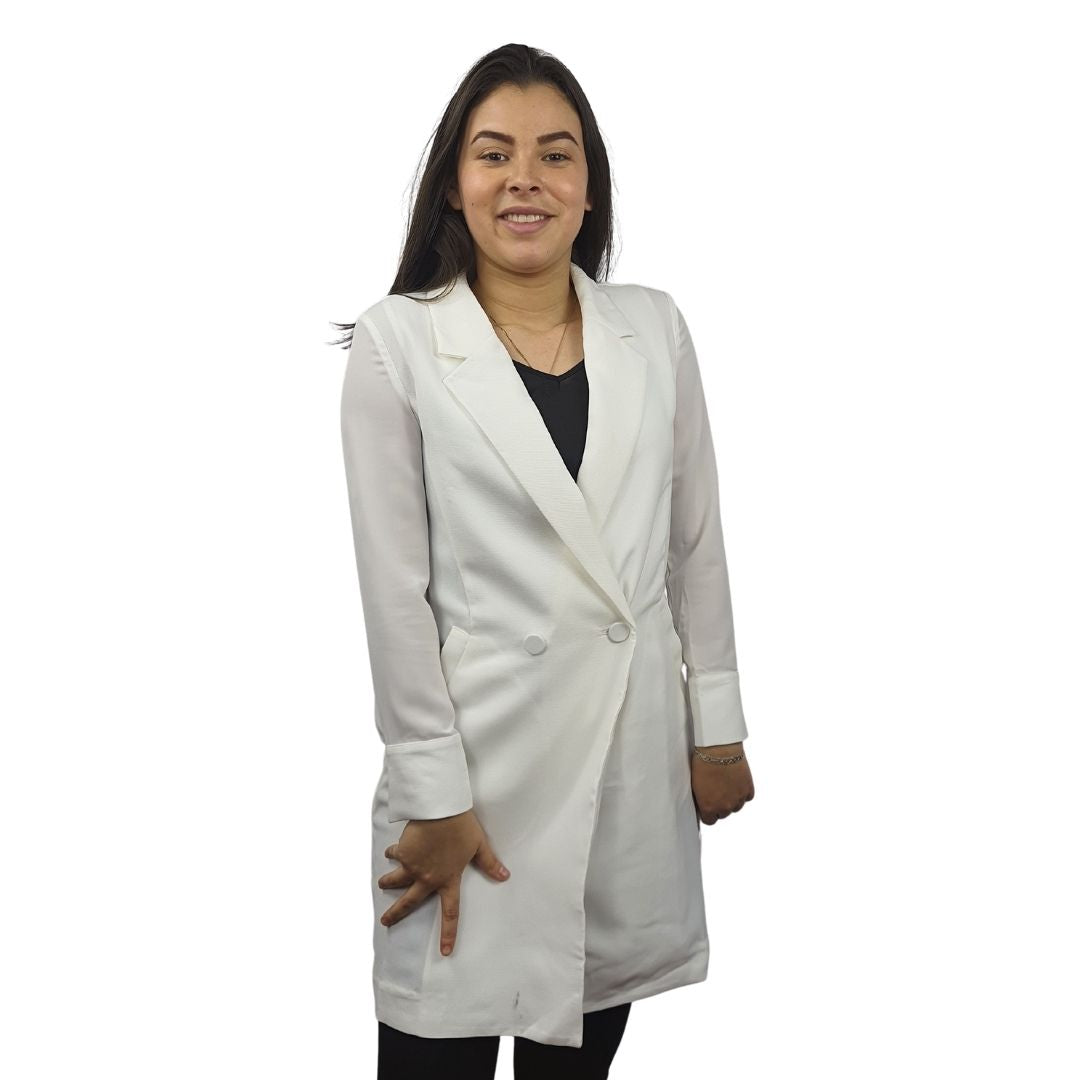 Blazer Vero Moda Blanco Style POMELO L/S BLAZER(VMC-PM-ET-2)