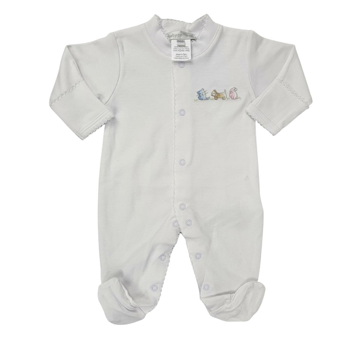 Enterito  Babycottons Footie Basic Pest Color