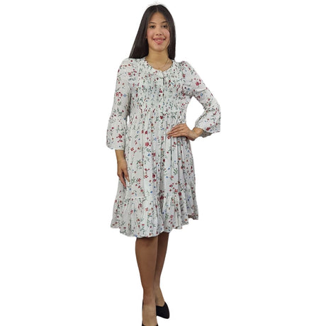 Vestido Vero Moda Blanco Style SILKE PITAYA 3/4 SHIRT(NN)