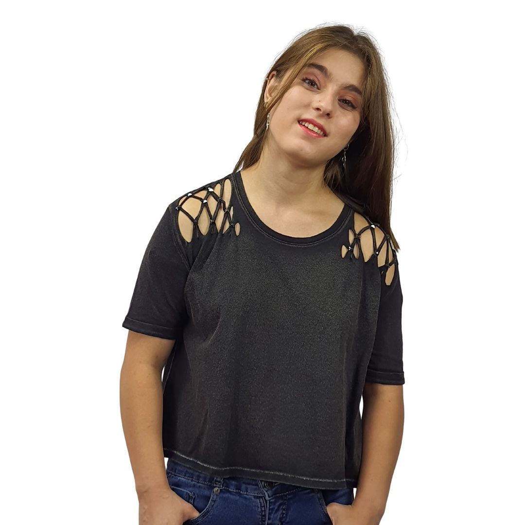 Polera Rapsodia Merlina Space Negro