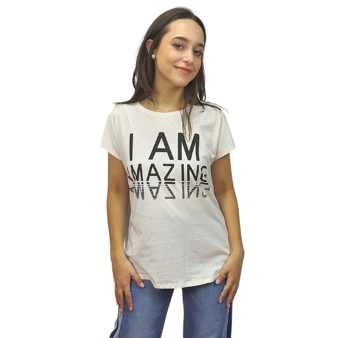 Blusa  Vero Moda Crema  Style AMAIZING S/S TOP(NE-CT-1)