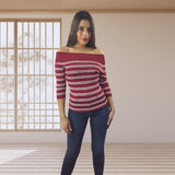Blusa Vero Moda Vinotinto Style CARRY 3/4 KNIT(NL)