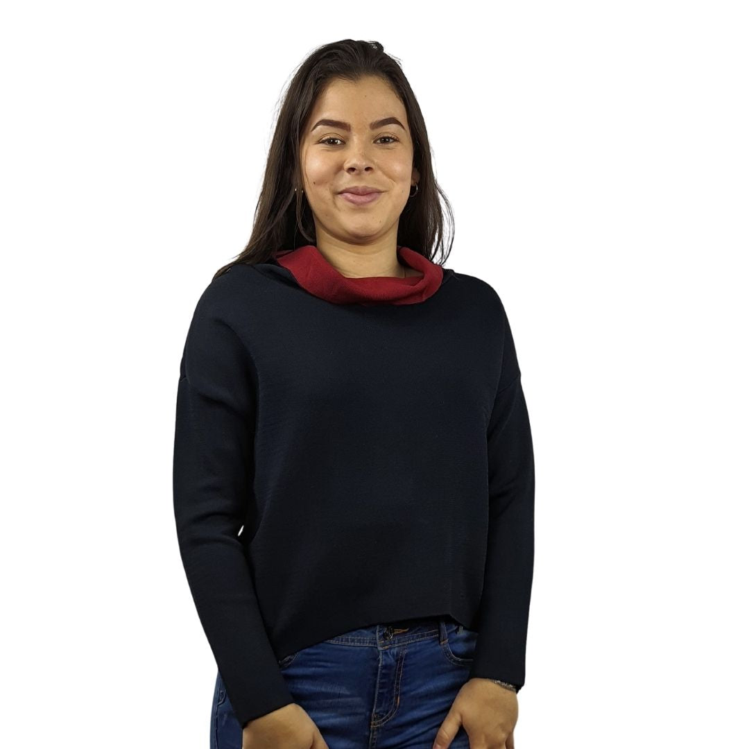 Sweater Vero Moda Negro Style DETAIL L/S KNIT(VMC-NL)