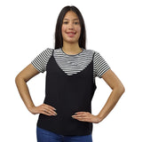 Polera Vero Moda Negro Style KYLE S/S TOP SET(TP)
