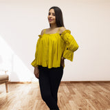 Blusa Vero Moda Mostaza Style FOREST 3/4 SHIRT(BJ)