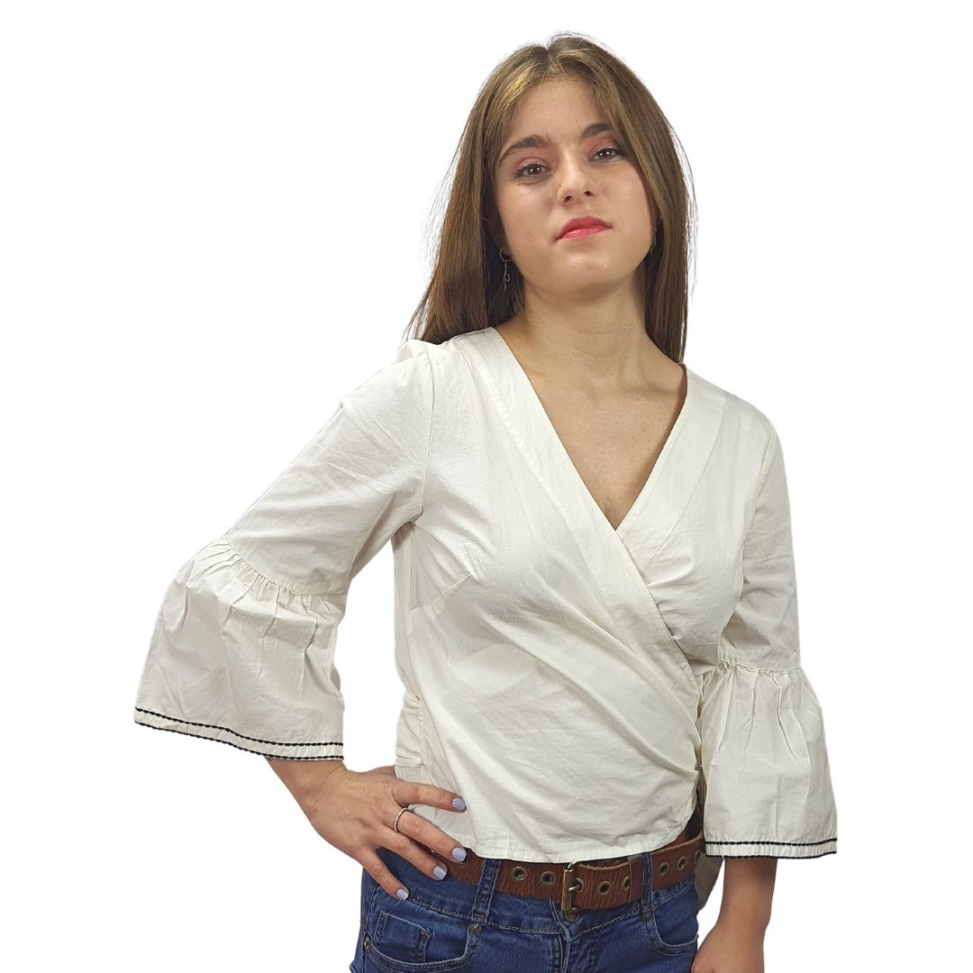 Blusa Rapsodia Fristail Blanco