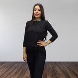 Blusa Vero Moda Negro Style PANDORA 3/4 TOP(VMC-BN-ET-2)