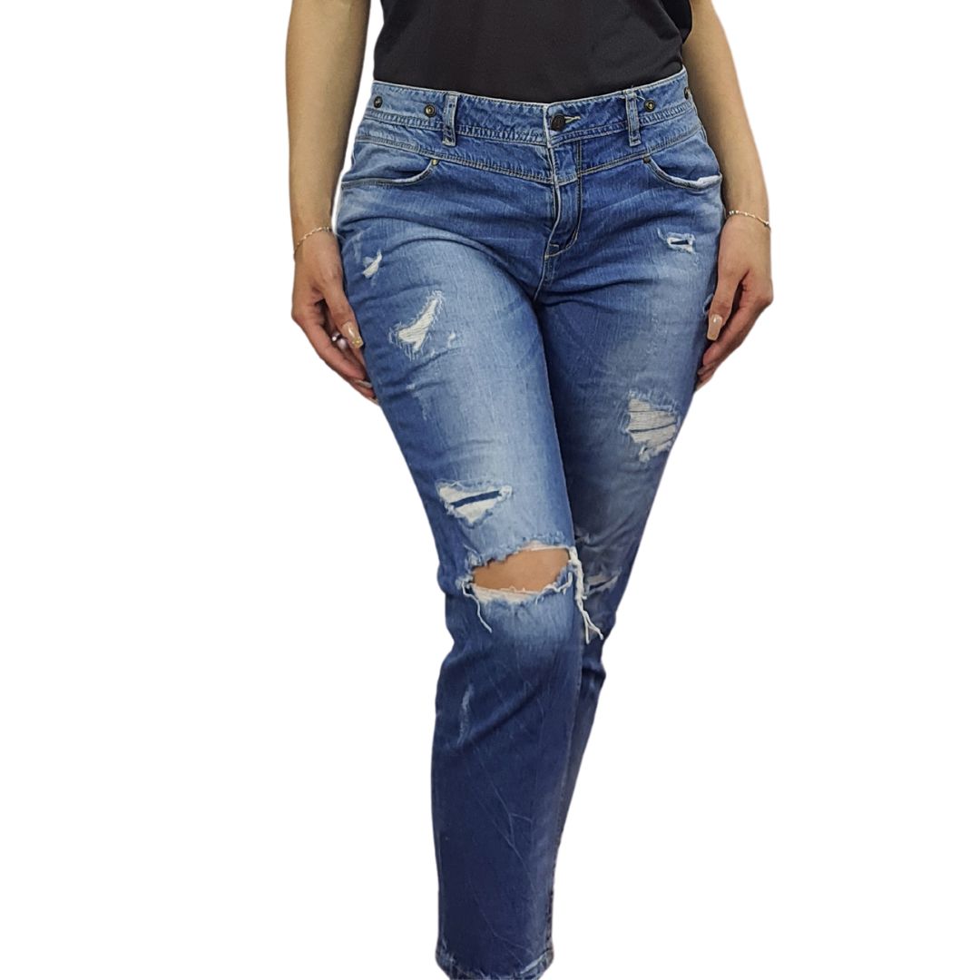 Jeans Vero Moda Azul Claro Style WINNI 7/8 BOYFRIEND JEANS(BN-ET-2)