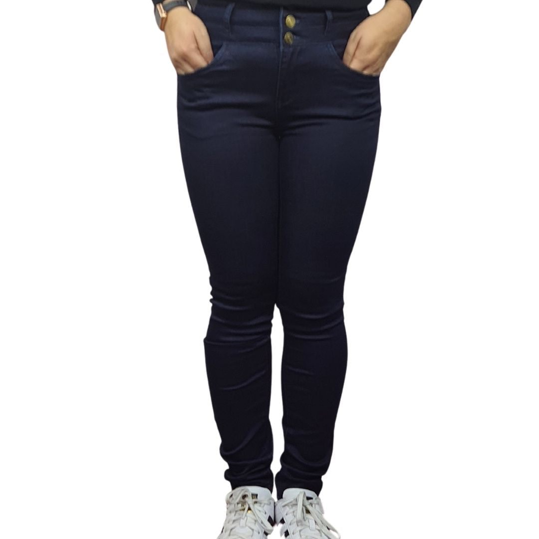Jeans Vero Moda Azul Oscuro Style BUTTON HW X-SLIM JEANS(BN-EC-1)
