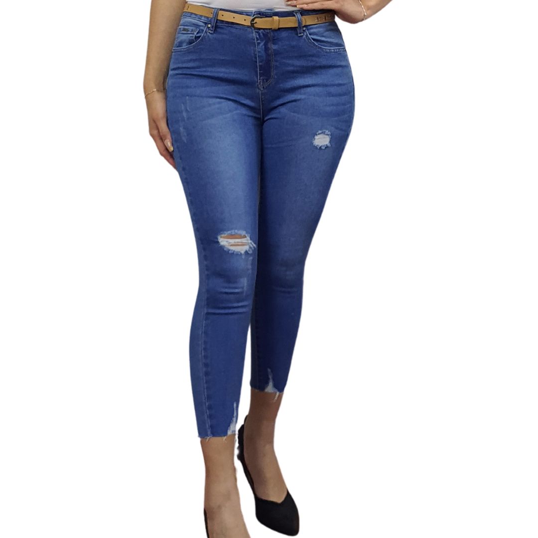 Jeans Vero Moda Azul Claro Style COMPLEXION 7/8 HW X-SLIM JEANS(SL)