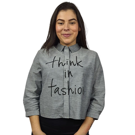 Blusa Vero Moda Gris Style LAYZ ALEX 3/4 SHIRT(MW-CT-3)