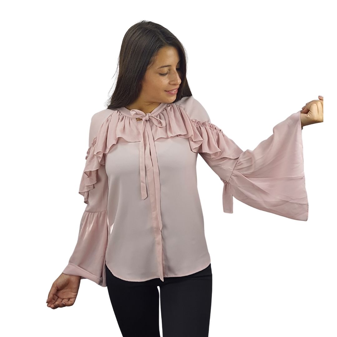 Blusa  Vero Moda Rosa Vieja  Style RAY L/S SHIRT(VMC-NR)