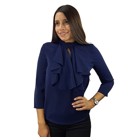 Blusa Vero Moda Azul  Style WALESKA 3/4 TOP(VMC-RN)