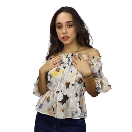 Top  Vero Moda Blanco  Style ROYA 1/2 TOP(HH)