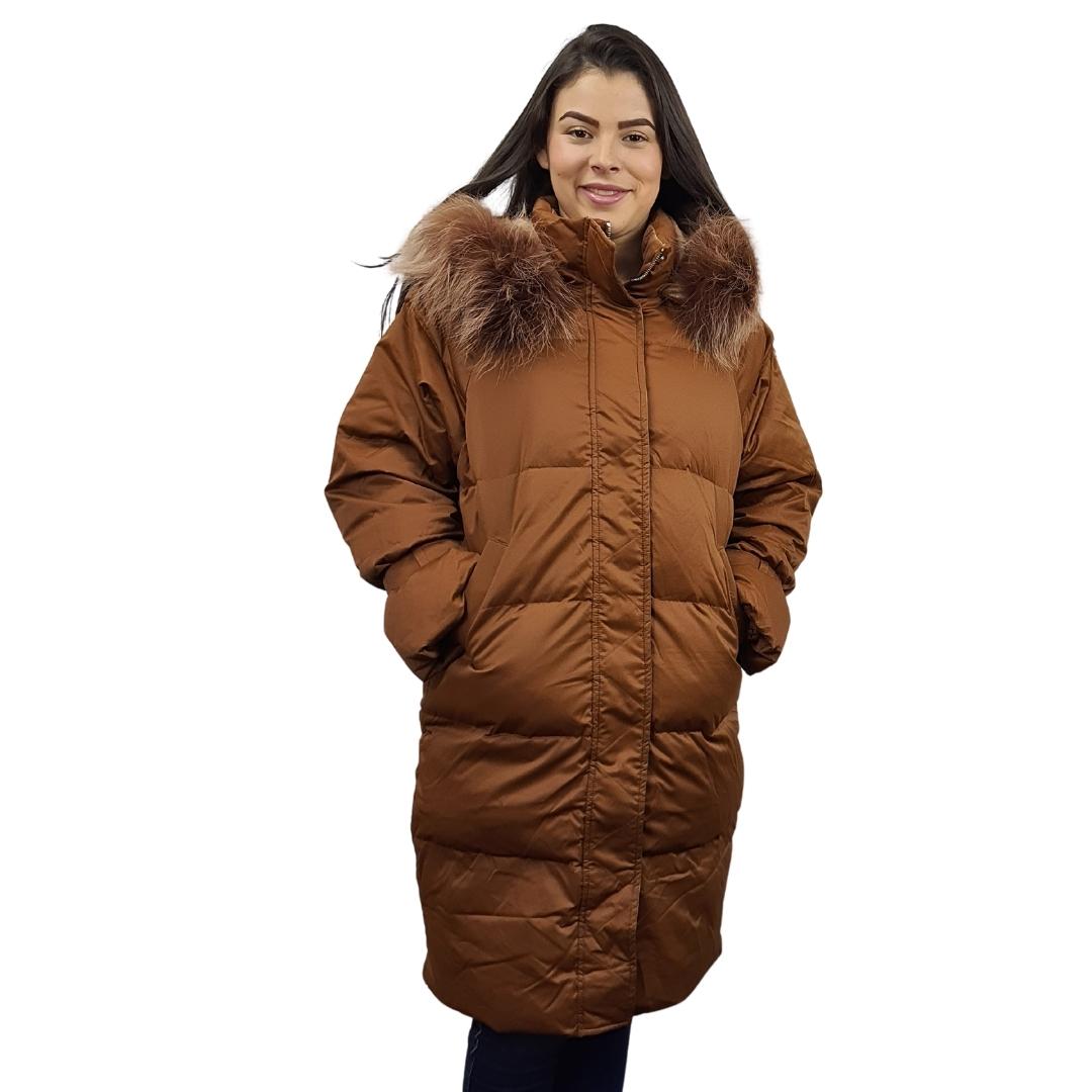 Parka Vero Moda Marrón Oscuro Style GAX 3/4 DOWN COAT(PF)