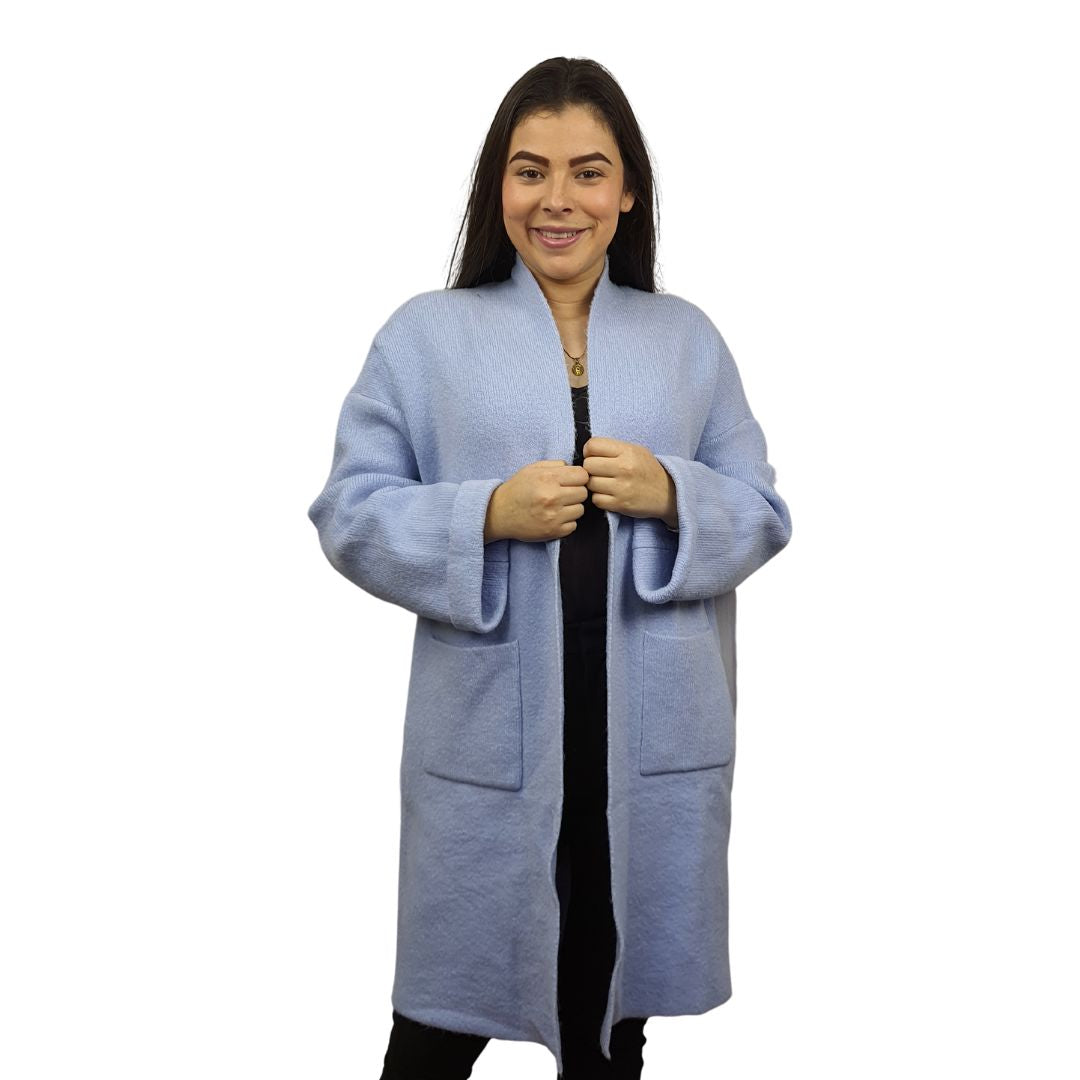 Tapado Vero Moda Azul Claro Style CAMPBELL L/S KNIT CARDIGAN(HOMEWEAR)